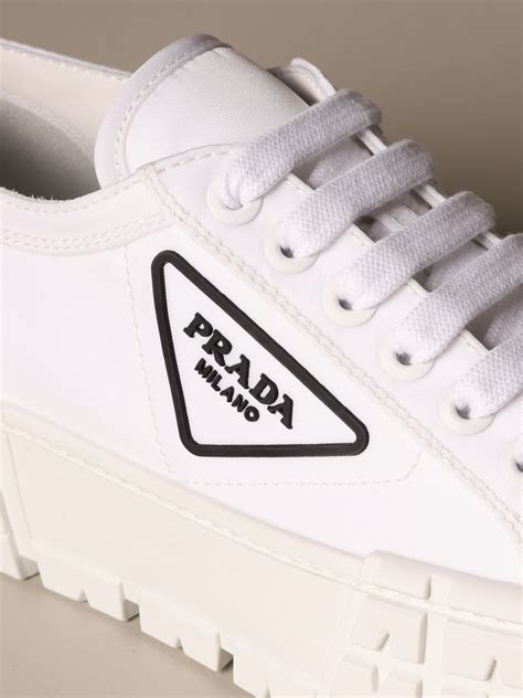 prada milano sneakers white|prada original shoes price.